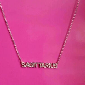 ☆☆☆Sagittarius fashion rose gold necklace